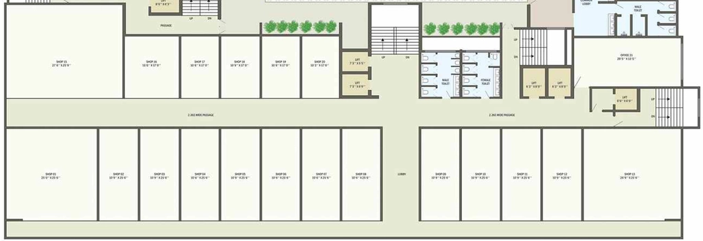 Floor Plan of Commercial Royal Empire in Besa, Nagpur - Image 434885