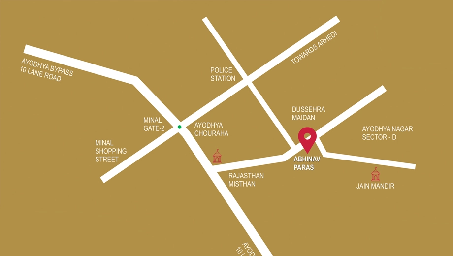 Location of Abhinav Paras in Ayodhya Bypass, Bhopal - Image 434898