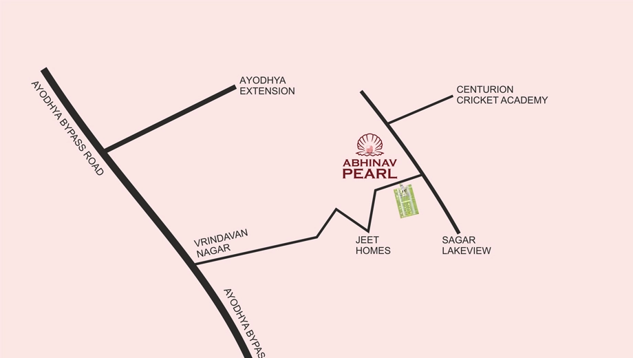 Location of Abhinav Pearl in Ayodhya Bypass, Bhopal - Image 434916