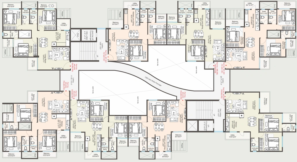 Floor Plan of Shree Laxmi Aarambh in Beltarodi, Nagpur - Image 434943