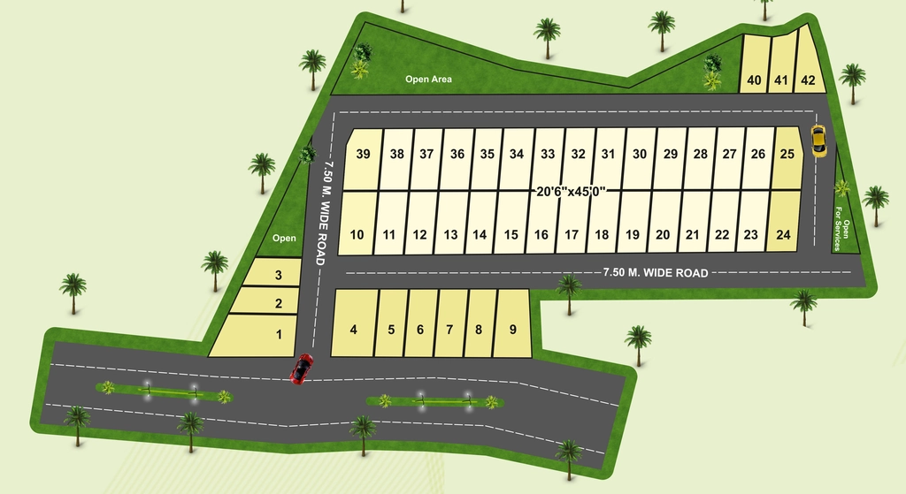 Master Plan of JP Jai Mahadev Greens Plot in Badwai, Bhopal - Image 435092