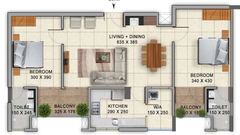 2 BHK Flat in KS Regalia Apartment in Vazhuthacaud, Thiruvananthapuram - Image 931087