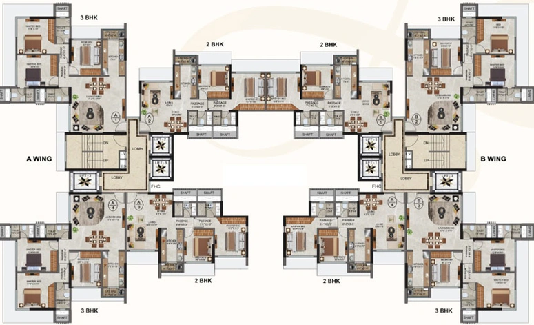 Floor Plan of Agarwal Florence in Goregaon West, Mumbai - Image 36120