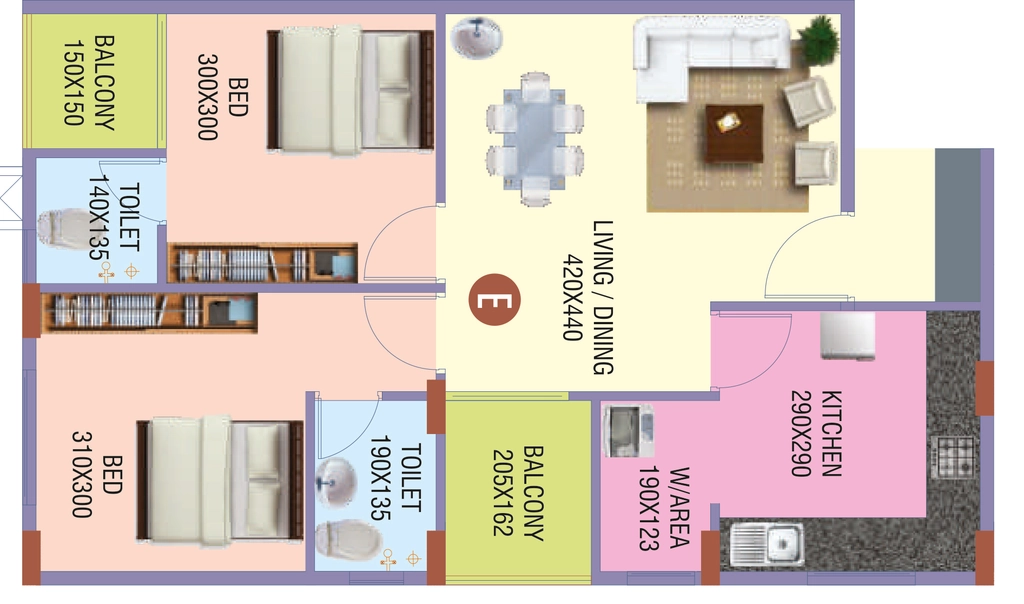 2 BHK Flat in Sanroyal Chanakya in Mukkolakkal, Thiruvananthapuram - Image 931102