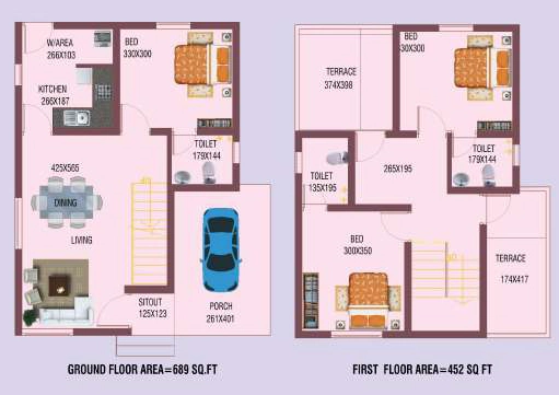 3 BHK House/Villa in Sanroyal Clair City in Powdikonam, Thiruvananthapuram - Image 931097
