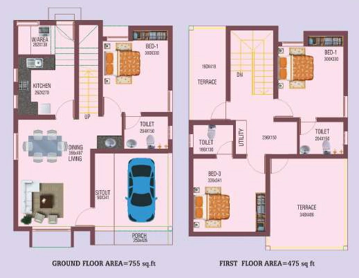 3 BHK House/Villa in Sanroyal Clair City in Powdikonam, Thiruvananthapuram - Image 931098