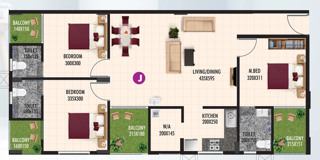 3 BHK Flat in Sanroyal Hestia in Karyavattom, Thiruvananthapuram - Image 931096