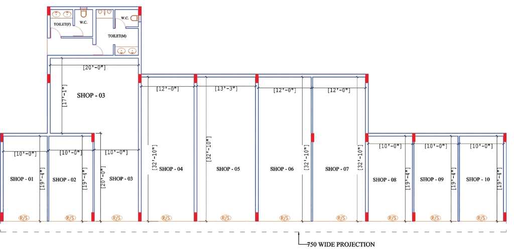 Floor Plan of T&T Golf Street in Siddhartha Vihar, Ghaziabad - Image 434996