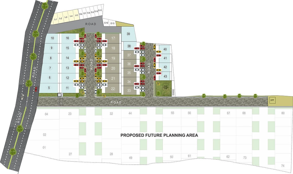 Master Plan of Paras Trinity Park Plot in Airport Road, Bhopal - Image 435014