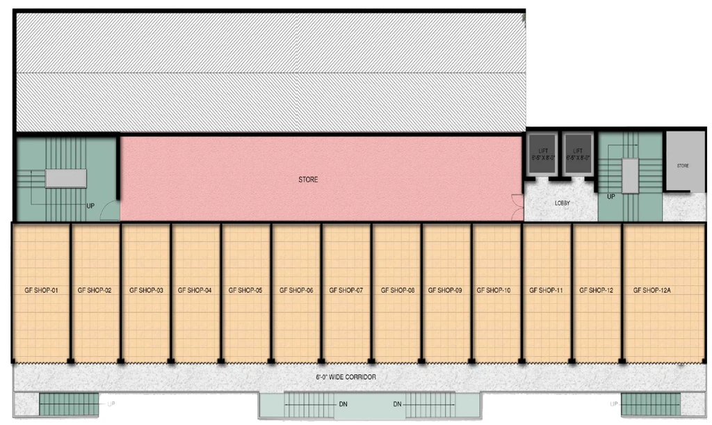 Floor Plan of Mahesha The Wonders of Geek in Raj Nagar Extension, Ghaziabad - Image 435059