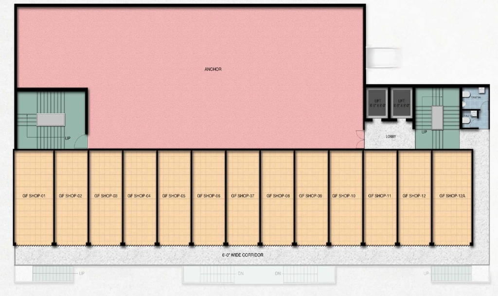 Floor Plan of Mahesha The Wonders of Geek in Raj Nagar Extension, Ghaziabad - Image 435058