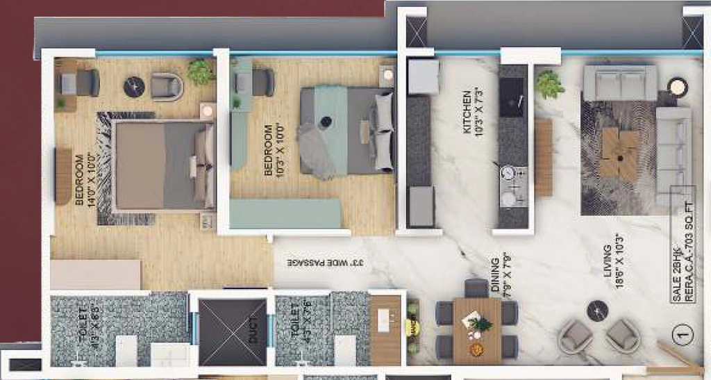 2 BHK Flat in Mindset Aum Laxmi Kusum in Mulund West, Mumbai - Image 931147