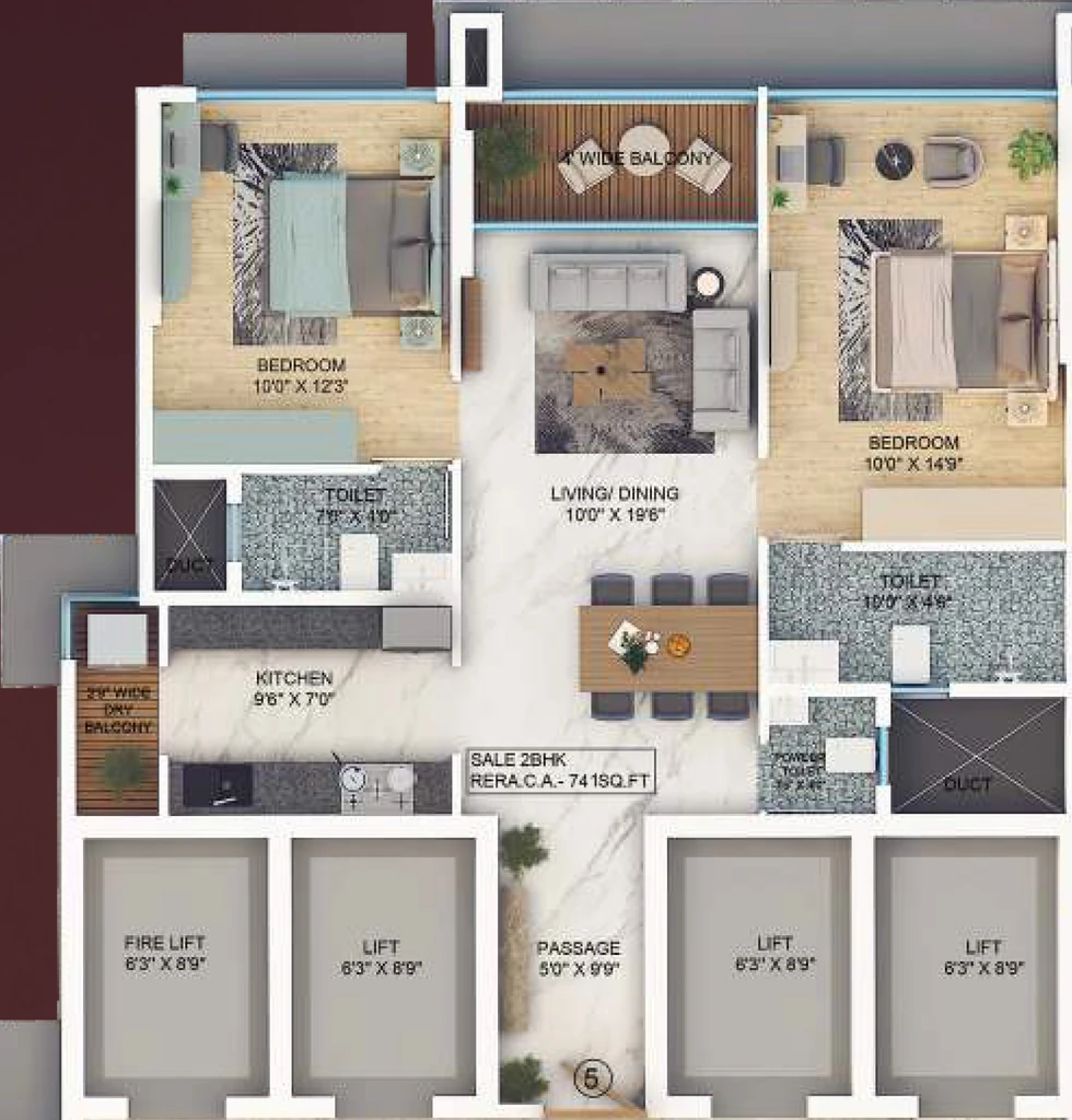2 BHK Flat in Mindset Aum Laxmi Kusum in Mulund West, Mumbai - Image 931148