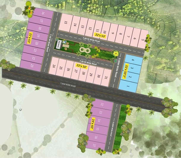 Master Plan of Shashwat Sage Bunglows 2 in Kolar Road, Bhopal - Image 435080