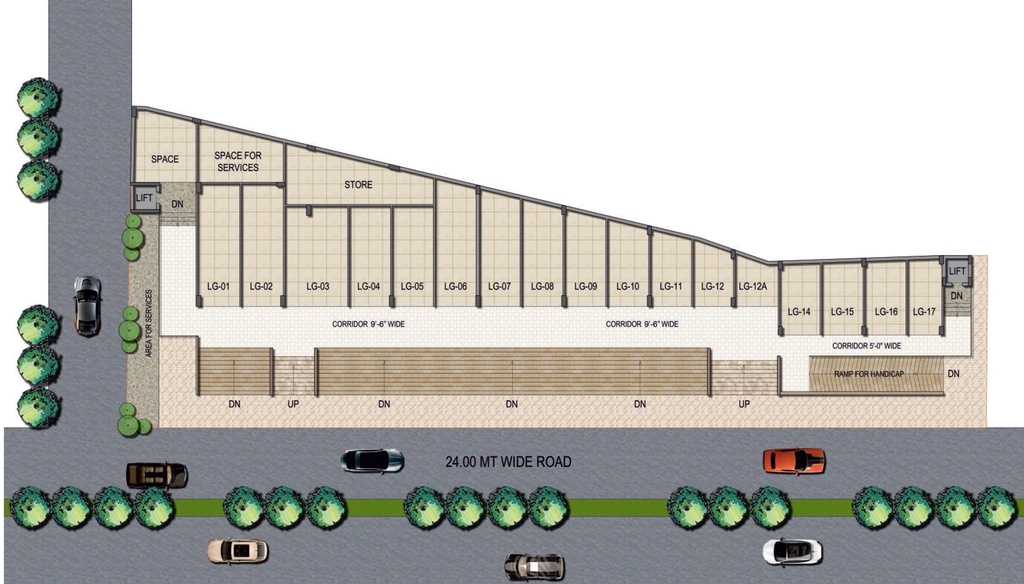 Floor Plan of Vertex Luxarium in NH 24, Ghaziabad - Image 435101