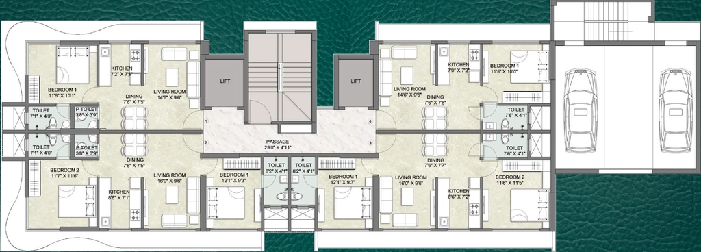 Floor Plan of Essence Ratan Laxmi Villa in Mulund West, Mumbai - Image 435128