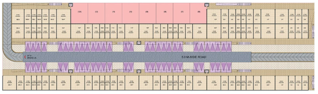 Floor Plan of Welcome Vewe Street in NH 24, Ghaziabad - Image 435109