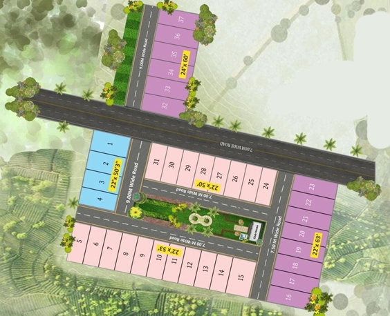 Master Plan of Sage Bungalows Phase 2 in Bairagarh Chichali, Bhopal - Image 435497