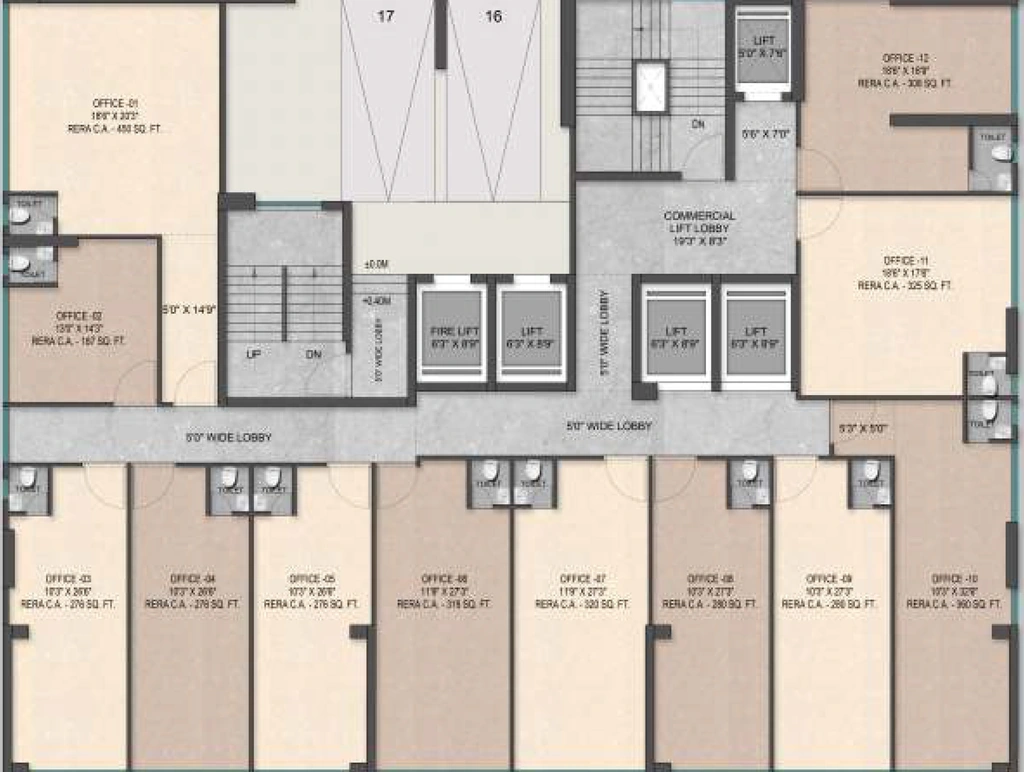 Floor Plan of Commercial Aum Laxmi Kusum in Mulund West, Mumbai - Image 435571
