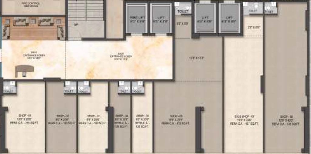 Floor Plan of Commercial Aum Laxmi Kusum in Mulund West, Mumbai - Image 435570