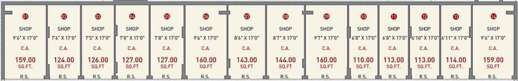 Floor Plan of Commercial Varun Ratnam Glorious in Madhapar, Rajkot - Image 435168