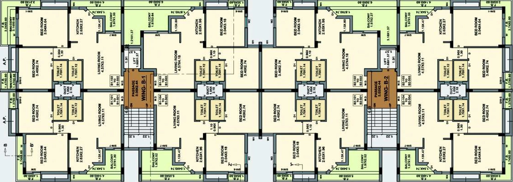 Floor Plan of Ratnam Royals in Madhapar, Rajkot - Image 435188