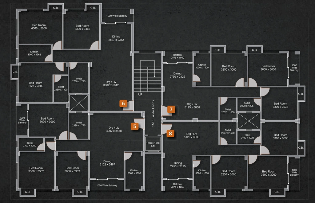Floor Plan of Vinayak The Valentine in Kalikapur, Kolkata - Image 435207