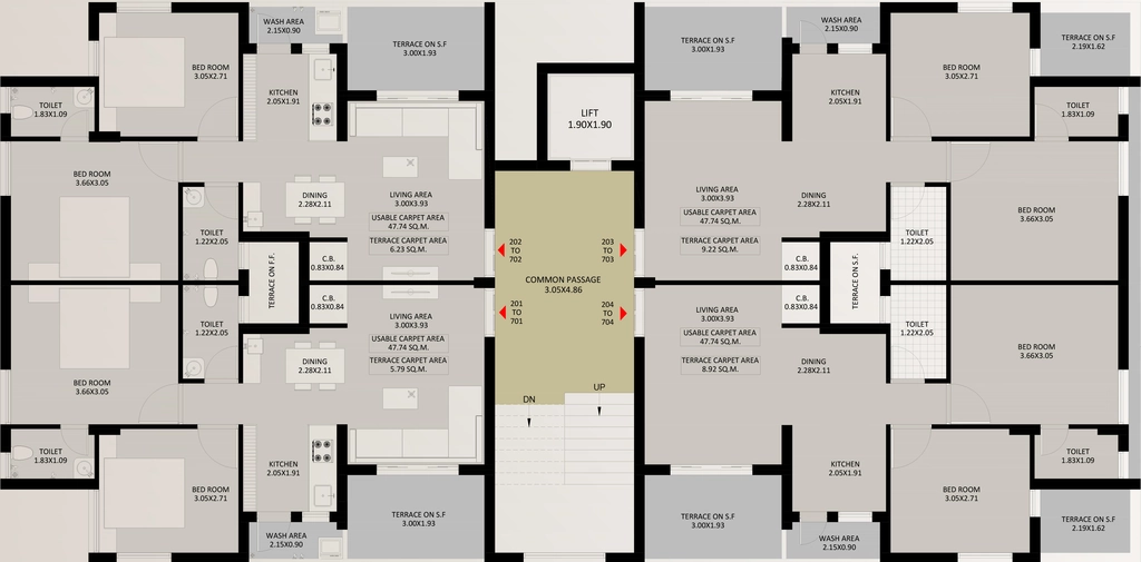 Floor Plan of Sanskruti Aangan in Mota Mava, Rajkot - Image 435214