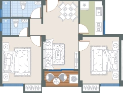 2 BHK Flat in Vinayak Rajos in Rajarhat, Kolkata - Image 931172