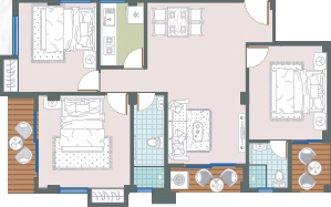3 BHK Flat in Vinayak Rajos in Rajarhat, Kolkata - Image 931176