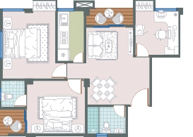 3 BHK Flat in Vinayak Rajos in Rajarhat, Kolkata - Image 931173
