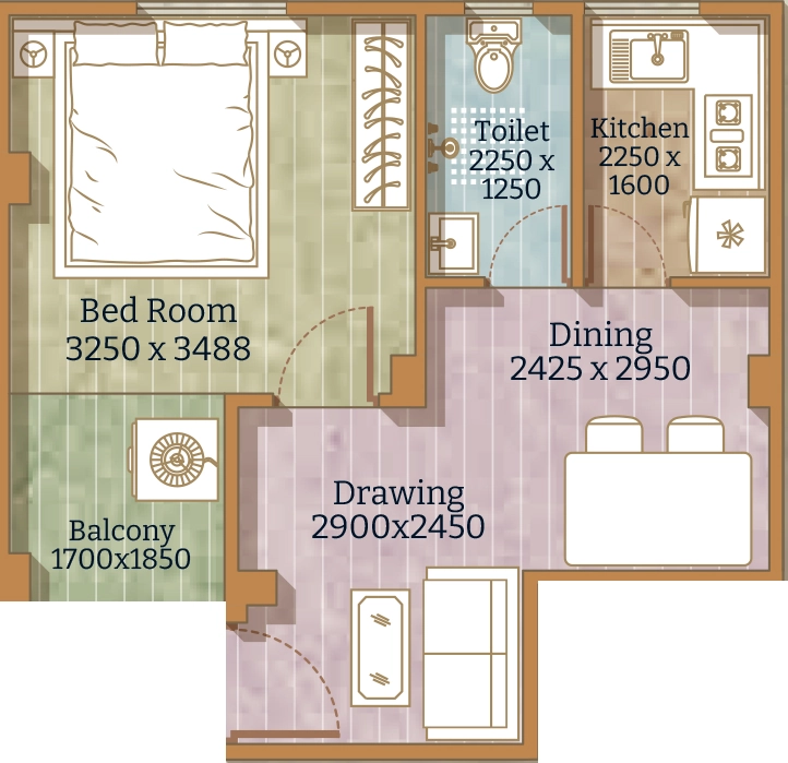 1 BHK Flat in Vinayak Raajkutir in Rajarhat, Kolkata - Image 931181