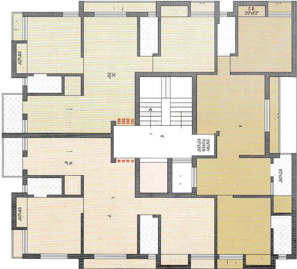 Floor Plan of Shiv Trinetra in Manharpur, Rajkot - Image 435250