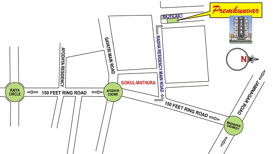 Location of Shree Premkunvar in Madhapar, Rajkot - Image 435260