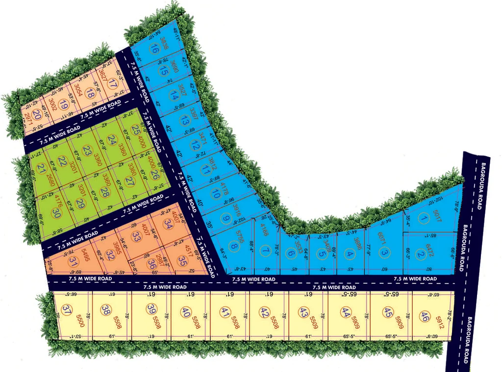 Master Plan of Kanha Piece Of Gold in Katara Hills, Bhopal - Image 435466