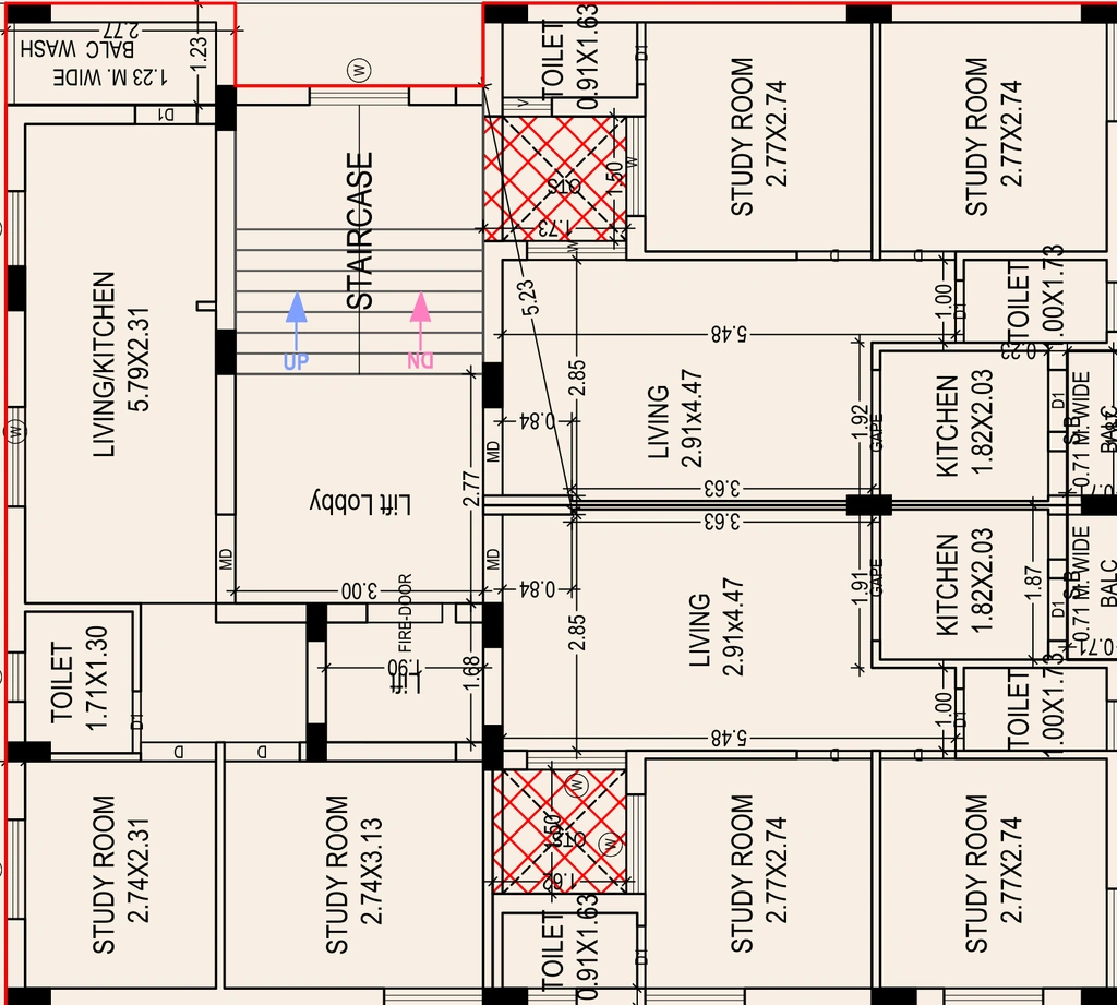 Floor Plan of Shreeji Saffron Gold in Madhapar, Rajkot - Image 435267