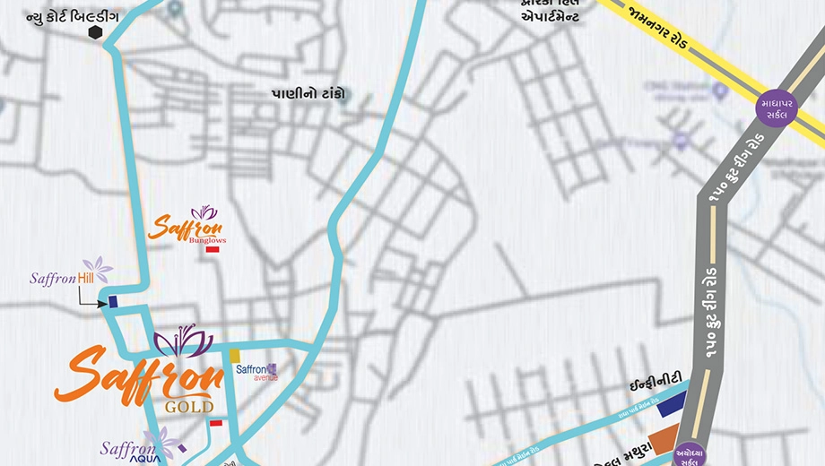 Location of Shreeji Saffron Gold in Madhapar, Rajkot - Image 435266