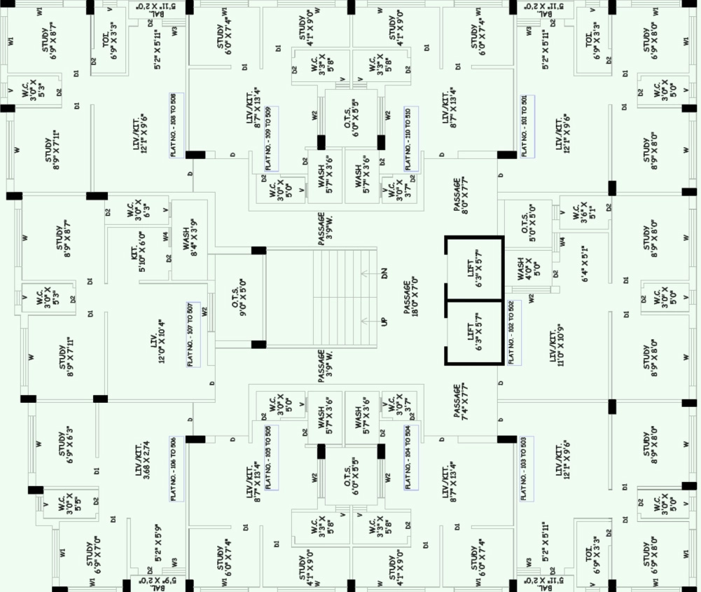Floor Plan of Shree Sankalp Siddh Heritage in Rail Nagar, Rajkot - Image 435273