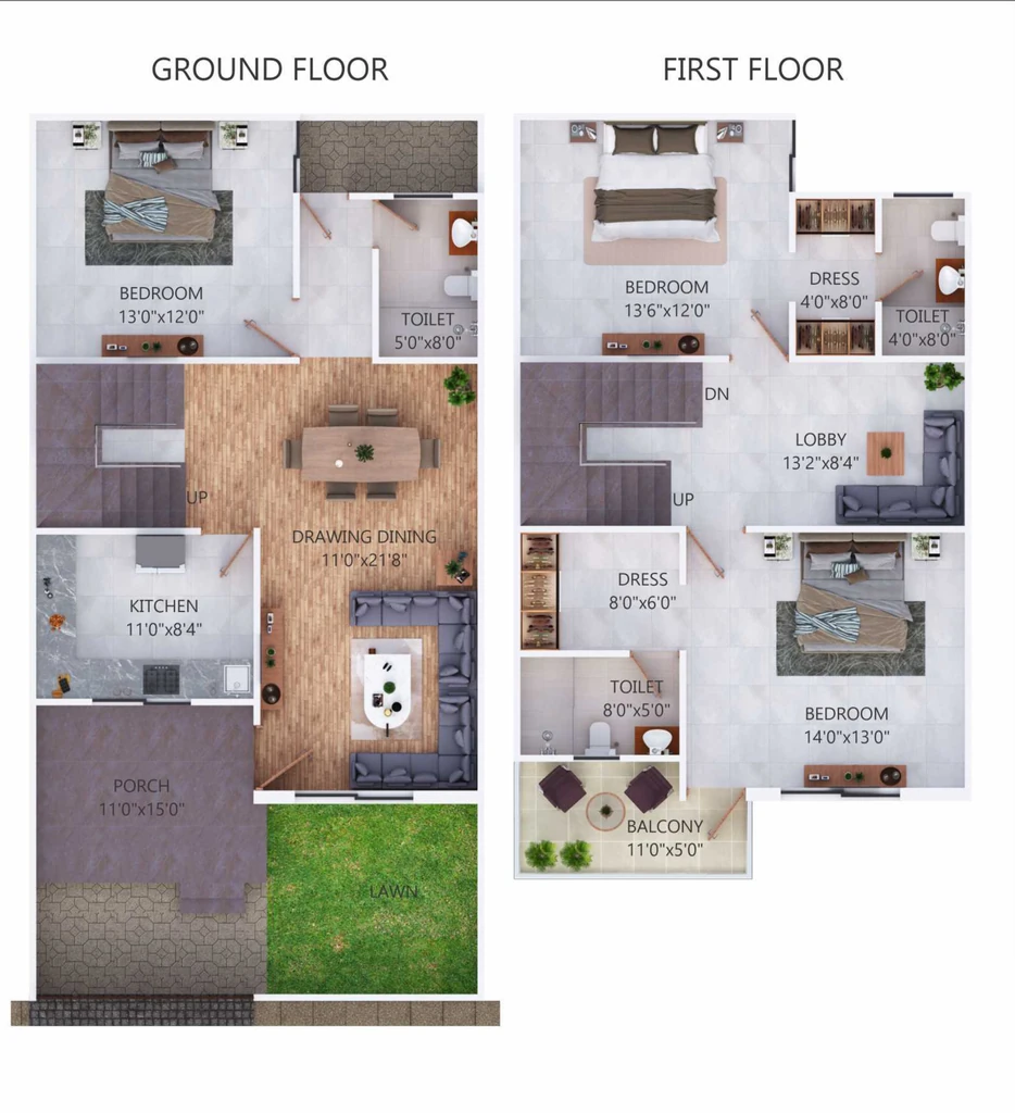 3 BHK House/Villa in Aadarsh Abhinav Parisar in Ayodhya Bypass, Bhopal - Image 931266