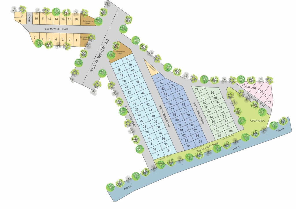 Master Plan of Aadarsh Abhinav Parisar in Ayodhya Bypass, Bhopal - Image 435474