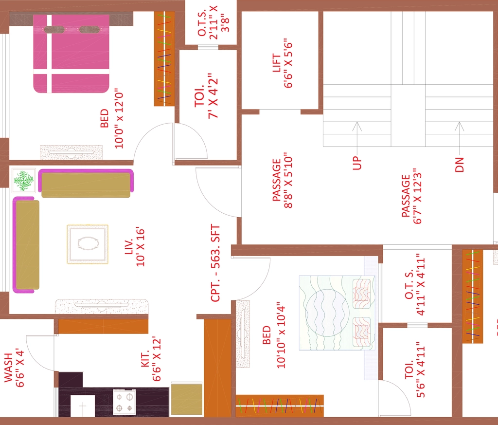 2 BHK Flat in Bhikhalal Shital Flat in Rail Nagar, Rajkot - Image 931195