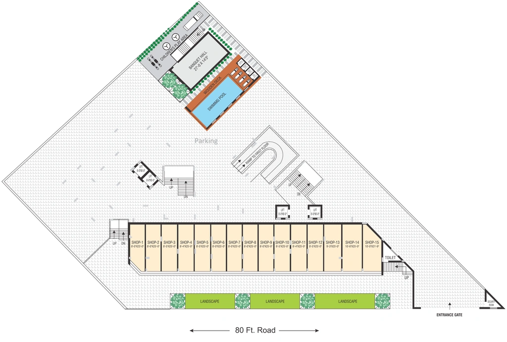 Master Plan of Shree Shyama Sky Life in Rail Nagar, Rajkot - Image 435313