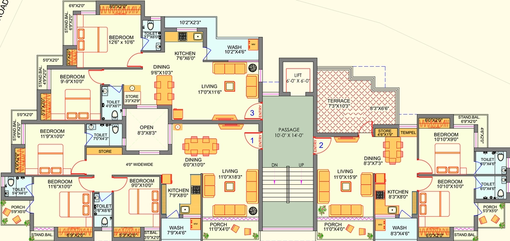 Floor Plan of Paresh Shreeji 7 in Kotharia, Rajkot - Image 435327
