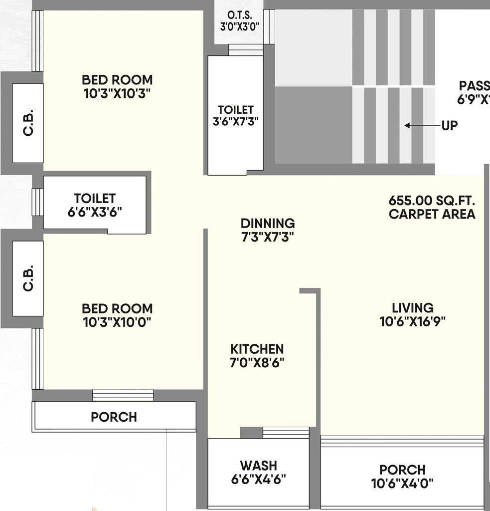 2 BHK Flat in Dhirajlal Shreeji Avenue in Kotharia, Rajkot - Image 931210