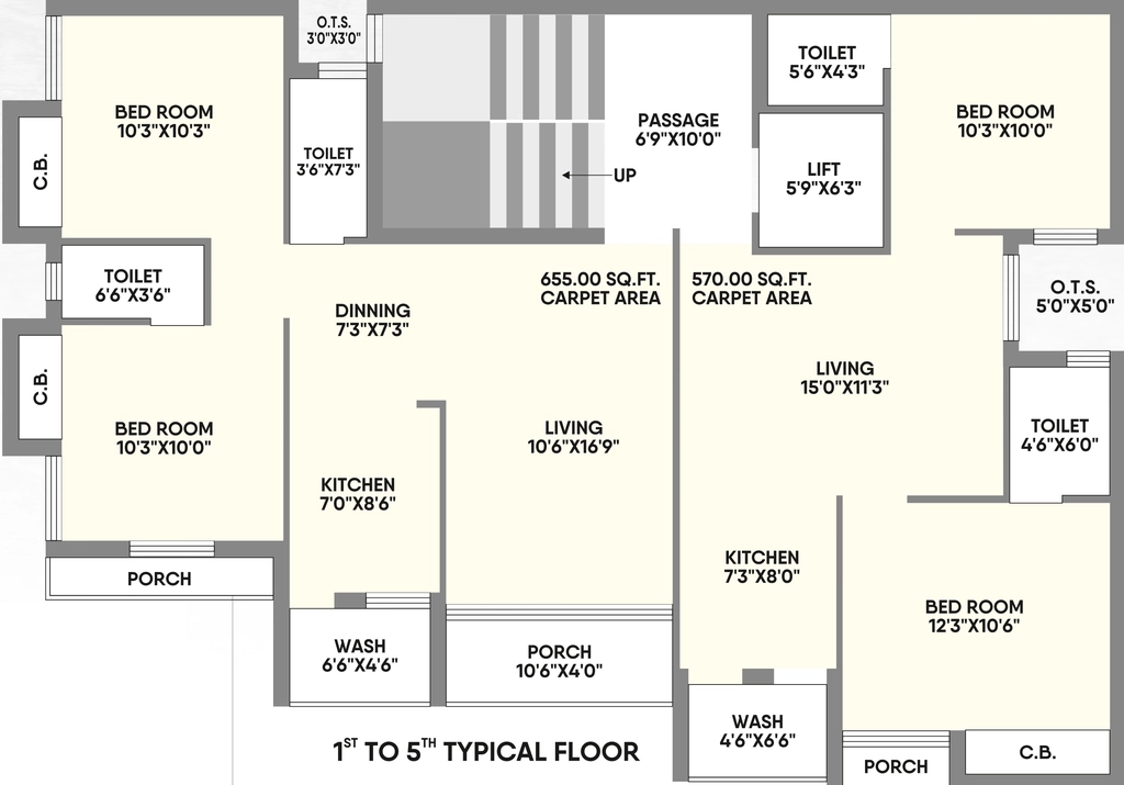 Floor Plan of Dhirajlal Shreeji Avenue in Kotharia, Rajkot - Image 435332