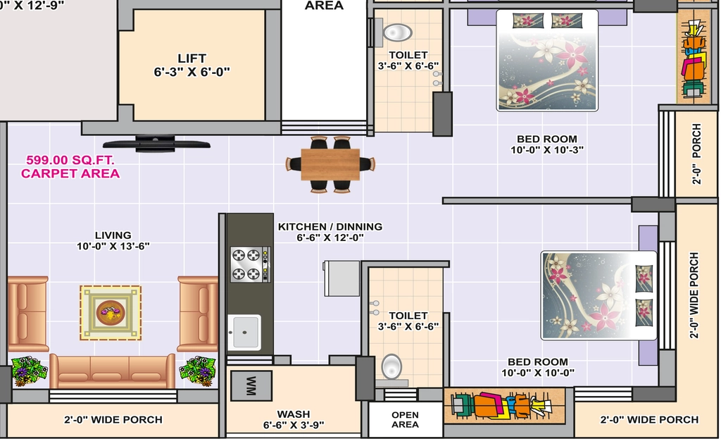 2 BHK Flat in Shree Manhari Enclave in Rail Nagar, Rajkot - Image 931211