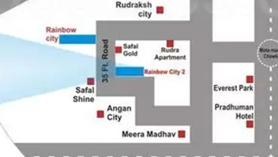 Location of Shreenathiji Rainbow City 2 in Mota Mava, Rajkot - Image 435351