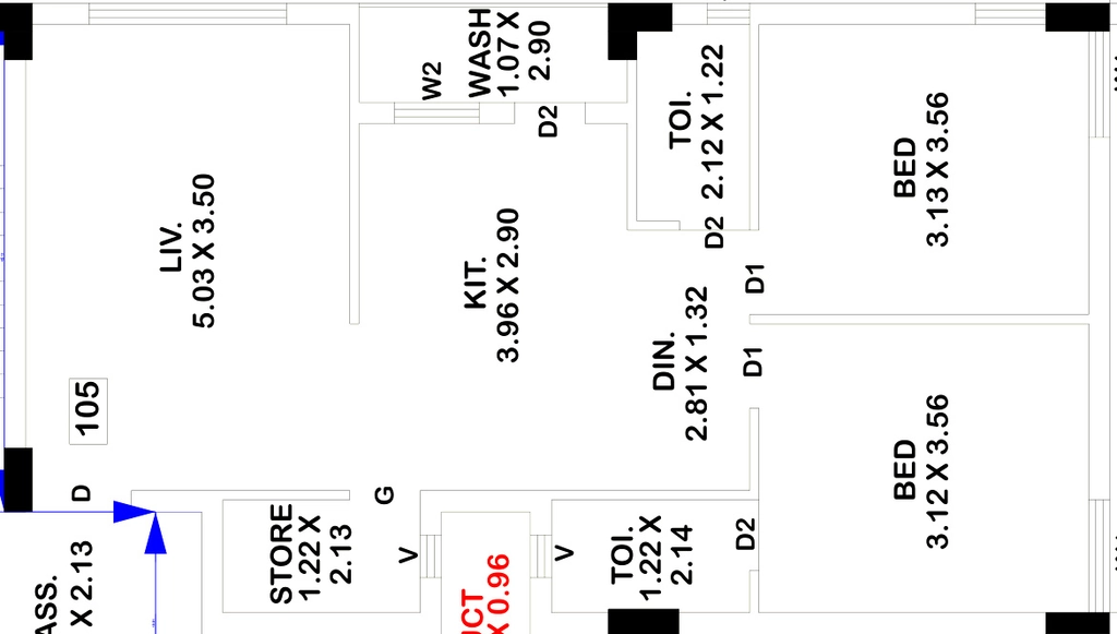 2 BHK Flat in Shreeji Sanidhya Hills in Kotharia, Rajkot - Image 931218