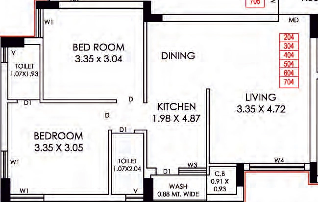2 BHK Flat in Shreeji Shivalay Sanidhya in Kotharia, Rajkot - Image 931227