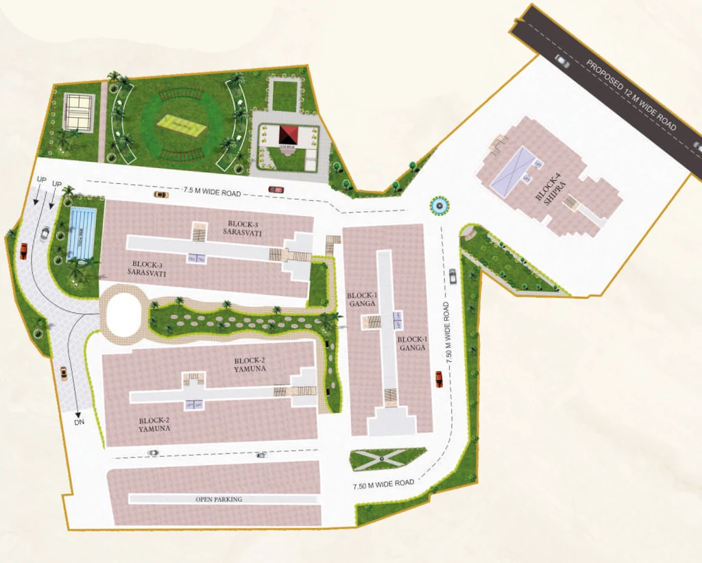 Master Plan of DR Sahaj Sangam in Lalghati, Bhopal - Image 435421